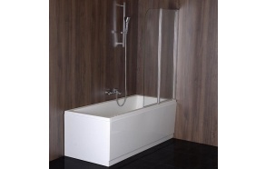 RUIZ Bath Screen 900mm, clear glass