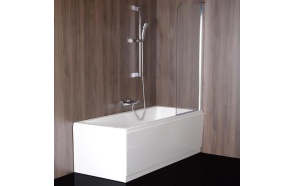 SPERA 75 Bath Screen 750mm, clear glass