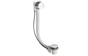 Pop Up Bath Filler Waste (L) 775mm, Plug 72mm, Chrome