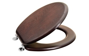 AQUALINE Toilet Seat, Walnut