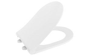 AVVA Slim Soft-close toilet seat, white/chrome