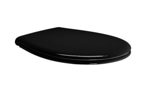 CLASSIC Soft Close Toilet seat, black/chrome