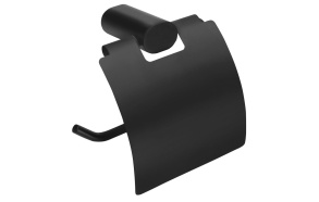 FLORI Toilet Paper Holder, black