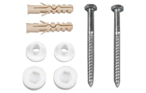 MAK10 WC Pan Fixings, 6,0x70mm screws, white