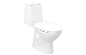 RIGA WC Close Coupled, S-trap, inc Flush Mechanism