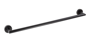 X-ROUND BLACK Towel Rail Holder, black (655x55x65 mm)