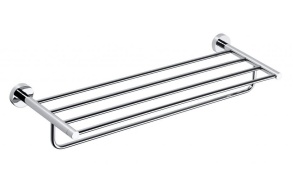 X-ROUND E Wall Mounted Bathroom Towel Holder 650mm, chrome (655x110x200 mm)