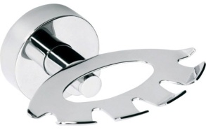 X-ROUND Toothbrush Holder, chrome (105x55x85 mm)