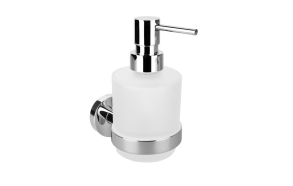 X-ROUND MINI Soap Dispenser Holder 200ml, chrome (75x150x100 mm)