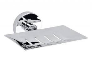 X-ROUND Soap Dish Holder, chrome (125x55x115 mm)