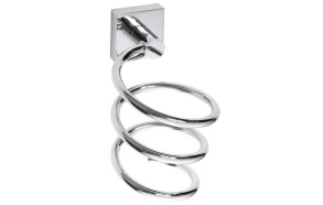 X-SQUARE Hair Dryer Holder, chrome (100x185x125 mm)