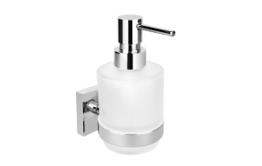 X-SQUARE MINI Soap Dispenser Holder 200 ml, chrome (55x100x55 mm)