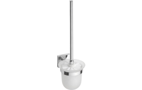X-SQUARE Toilet Brush/Holder, chrome (110x370x145 mm)
