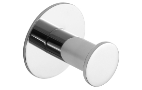 X-ROUND self-adhesive hook, polished stainless steel