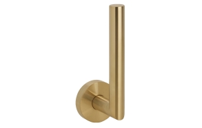 X-ROUND GOLD wall mounted spare toilet paper holder, gold matt
