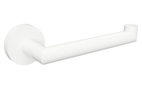 X-ROUND WHITE toilet paper holder, white matt