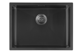 roostevaba köögivalamu ZENITH 60x45cm,  gun metal