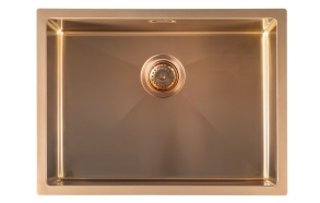 ZENITH stainless steel sink 60x45cm, copper matt