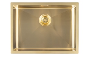 roostevaba köögivalamu ZENITH 60x45cm,  gold matt