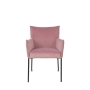 käetugedega tool Dion Velvet, Pink