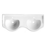 RETRO ceramic double washbasin 120cm, white