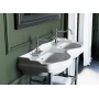 RETRO ceramic double washbasin 120cm, white
