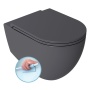 Rimless seina wc pott Infinity 36.5x53 cm, matt antratsiit