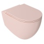 Rimless seina wc pott Infinity 36.5x53 cm, matt roosa