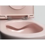 Rimless seina wc pott Infinity 36.5x53 cm, matt roosa