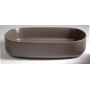 INFINITY OVAL countertop washbasin, 55x36cm, taupe