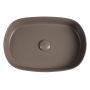 INFINITY OVAL countertop washbasin, 55x36cm, taupe