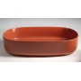 INFINITY OVAL countertop washbasin, 55x36cm, terracotta