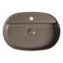 INFINITY OVAL countertop washbasin, 60x40cm, taupe