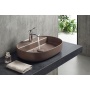 INFINITY OVAL countertop washbasin, 60x40cm, taupe