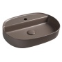 INFINITY OVAL countertop washbasin, 60x40cm, taupe