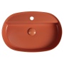 INFINITY OVAL countertop washbasin, 60x40cm, terracotta