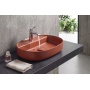 INFINITY OVAL countertop washbasin, 60x40cm, terracotta