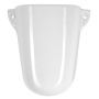 SPIRAL ceramic siphon cover, semi-column, white