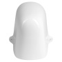 SPIRAL ceramic siphon cover, semi-column, white