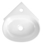ECKERT ceramic corner washbasin 36x36cm, white