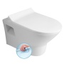 rimless seina wc pott Imogen 36x50 cm, valge