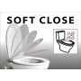 soft close wc iste Leon, valge