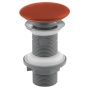 Washbasin drain 5/4", click-clack, ceramic plug, 20-70mm, terracotta