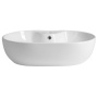 Ceramic countertop washbasin, 61x42cm, white