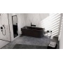 monoliitvann Viva L Asymmetric 170x75x60 cm, hall