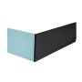 esipaneel Plain Nika 150x59 cm, matt must, parem