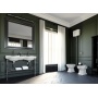 RETRO construction for double washbasin 120cm with shelf, chrome