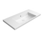 valamu 100x50cm,  NORM ilma segistiavata,  valge Extraglaze
