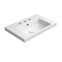 valamu NORM 60x40cm,  3 segistiava,  valge ExtraGlaze