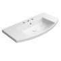 valamu NORM 100x52cm,  3 segistiava,  valge ExtraGlaze